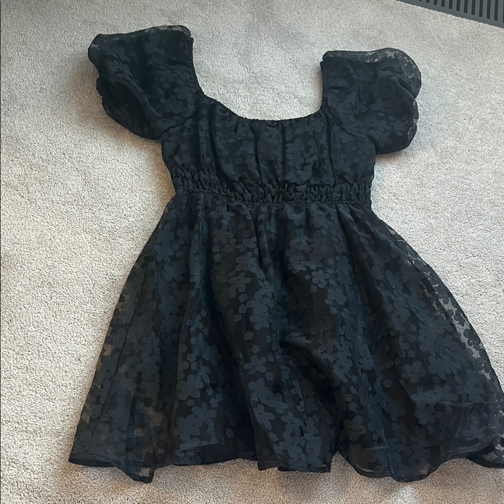 Altar'd State Black Floral Dress